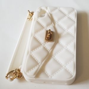 iPhone 7 plus strap phone case White